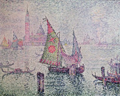 Das grüne Segel, Venedig, 1904 von Paul Signac